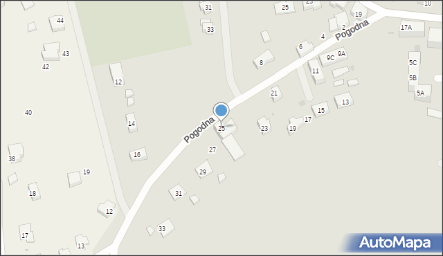 Dzierzgoń, Pogodna, 25, mapa Dzierzgoń