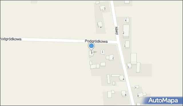 Dziewki, Podgródkowa, 3, mapa Dziewki