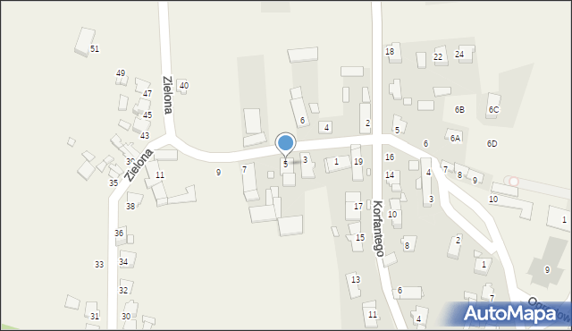 Dziewkowice, Poprzeczna, 5, mapa Dziewkowice