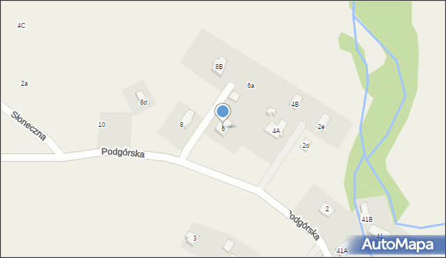 Dziwiszów, Podgórska, 6, mapa Dziwiszów