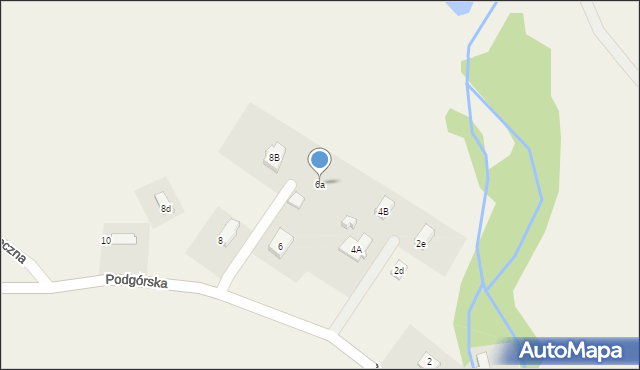 Dziwiszów, Podgórska, 6a, mapa Dziwiszów