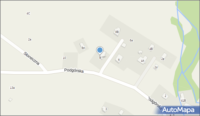 Dziwiszów, Podgórska, 8, mapa Dziwiszów