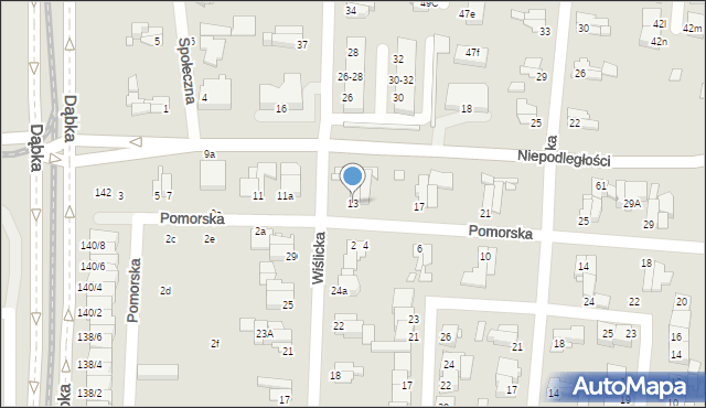 Elbląg, Pomorska, 13, mapa Elbląga