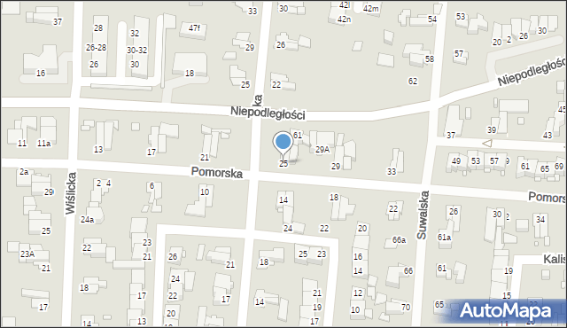 Elbląg, Pomorska, 25, mapa Elbląga