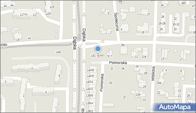 Elbląg, Pomorska, 3, mapa Elbląga