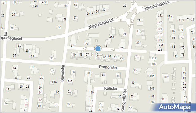 Elbląg, Pomorska, 61, mapa Elbląga