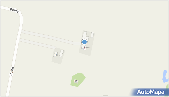 Ełganowo, Polna, 1, mapa Ełganowo