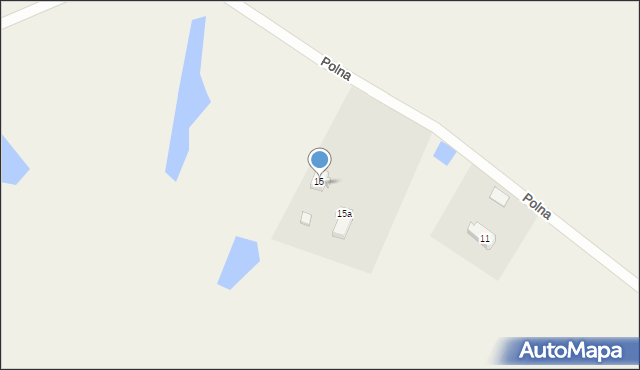 Ełganowo, Polna, 15/1, mapa Ełganowo
