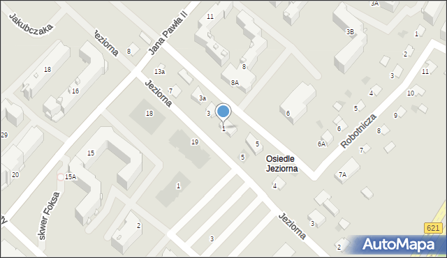 Ełk, Popiełuszki Jerzego, bł. ks., 1, mapa Ełku