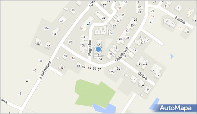 Fasty, Pogodna, 2, mapa Fasty