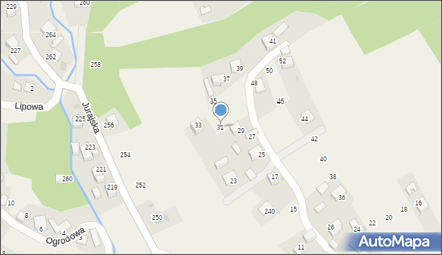 Filipowice, Podgórska, 31, mapa Filipowice