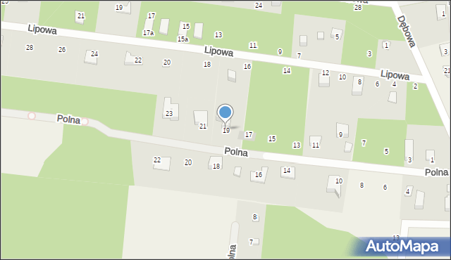 Florentynów, Polna, 19, mapa Florentynów