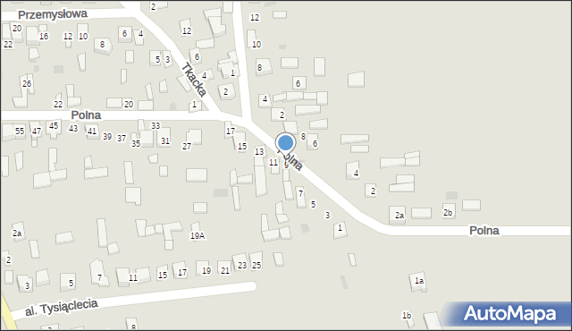 Frampol, Polna, 9, mapa Frampol