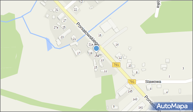 Fugasówka, Poniatowskiego, 15a, mapa Fugasówka