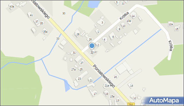Fugasówka, Poniatowskiego, 22, mapa Fugasówka