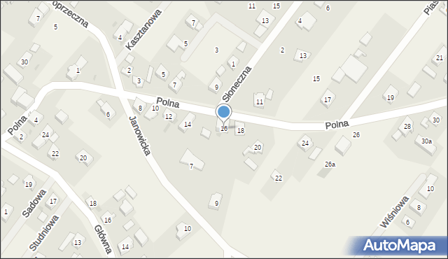 Gajków, Polna, 16, mapa Gajków