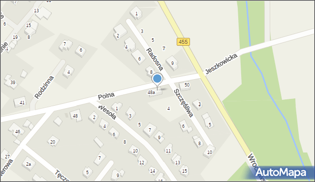 Gajków, Polna, 48b, mapa Gajków