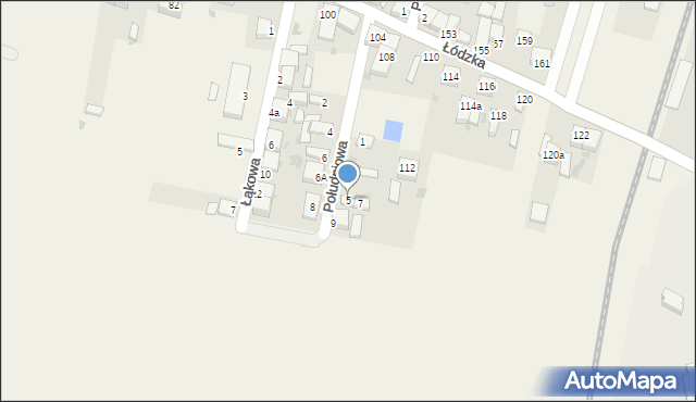 Gajkowice, Południowa, 5, mapa Gajkowice