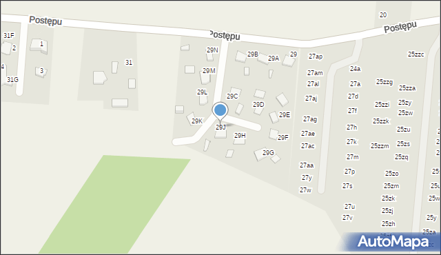 Garbatka, Postępu, 29J, mapa Garbatka