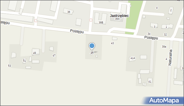Garbatka, Postępu, 45, mapa Garbatka