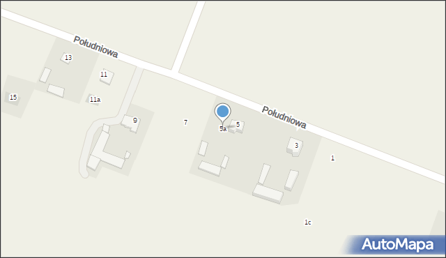 Garbów, Południowa, 5a, mapa Garbów