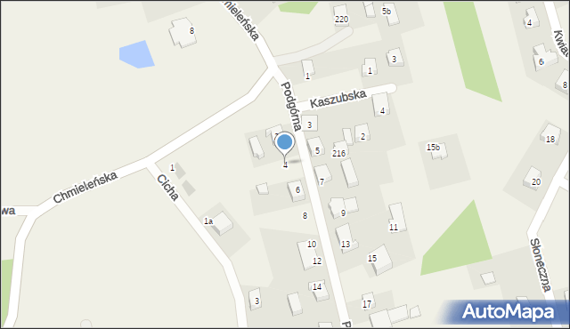 Garcz, Podgórna, 4, mapa Garcz