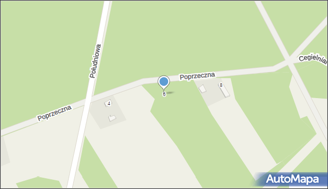 Garnek, Poprzeczna, 6, mapa Garnek