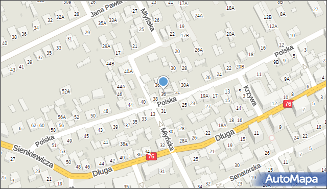 Garwolin, Polska, 36, mapa Garwolin