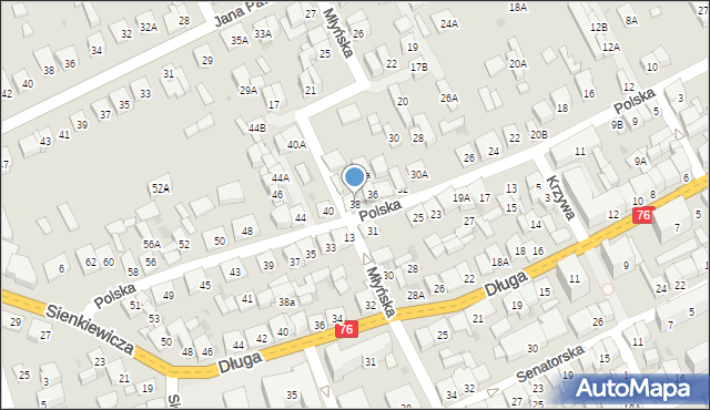 Garwolin, Polska, 38, mapa Garwolin