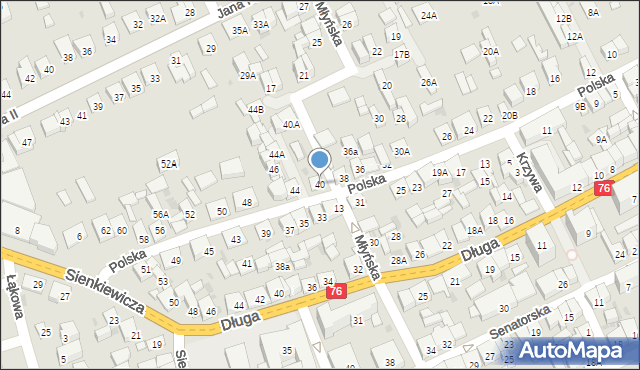 Garwolin, Polska, 40, mapa Garwolin