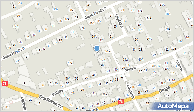 Garwolin, Polska, 46A, mapa Garwolin