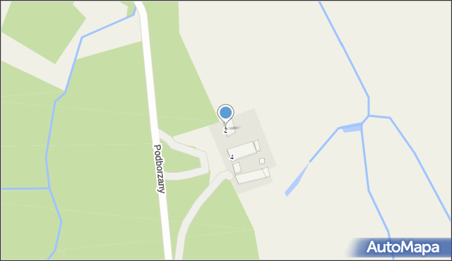 Gąsiorowice, Podborzany, 2, mapa Gąsiorowice