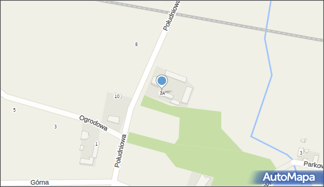 Gąski, Południowa, 3A, mapa Gąski