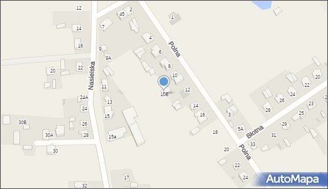 Gąsocin, Polna, 10B, mapa Gąsocin