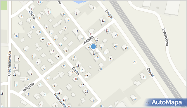 Gąsocin, Porzeczkowa, 4, mapa Gąsocin