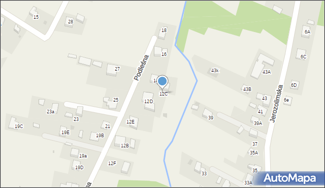 Gaszowice, Podleśna, 12C, mapa Gaszowice