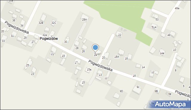 Gaszowice, Pogwizdowska, 24, mapa Gaszowice