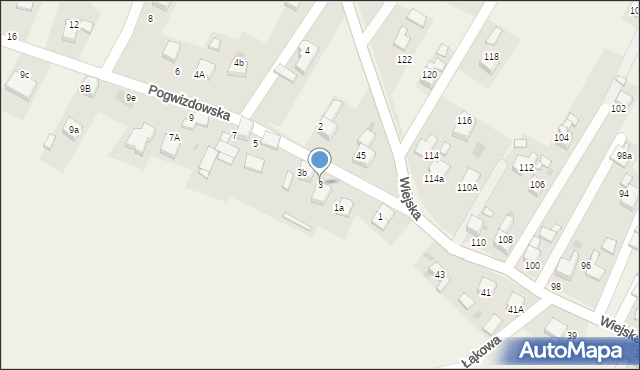 Gaszowice, Pogwizdowska, 3, mapa Gaszowice