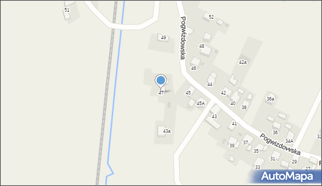 Gaszowice, Pogwizdowska, 47, mapa Gaszowice