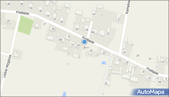 Gaszyn, Podlasie, 27, mapa Gaszyn