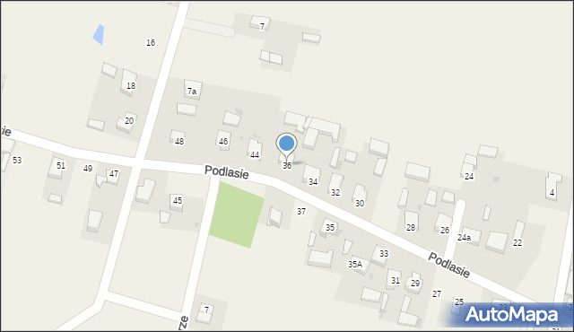 Gaszyn, Podlasie, 36, mapa Gaszyn