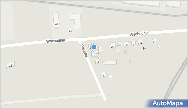 Gdańsk, Poleska, 1, mapa Gdańska