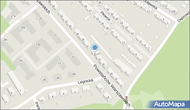 Gdańsk, Powstańców Warszawskich, 22, mapa Gdańska