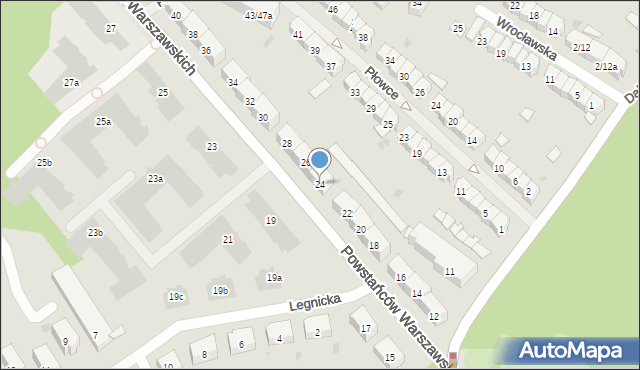 Gdańsk, Powstańców Warszawskich, 24, mapa Gdańska