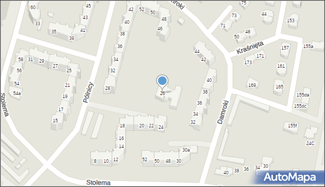 Gdańsk, Pólnicy, 26, mapa Gdańska