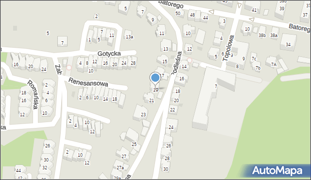 Gdańsk, Podleśna, 19, mapa Gdańska