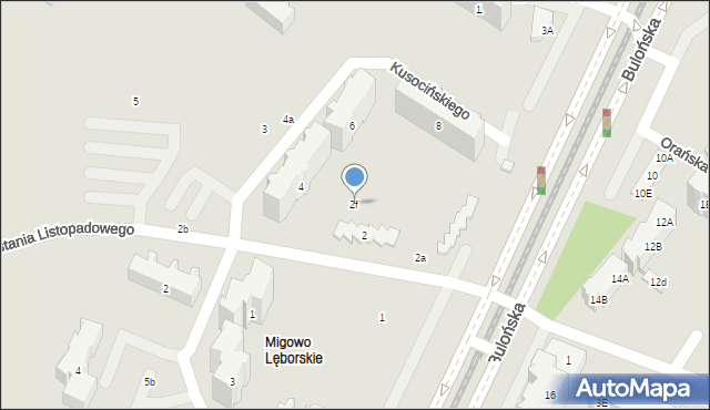 Gdańsk, Powstania Listopadowego, 2f, mapa Gdańska
