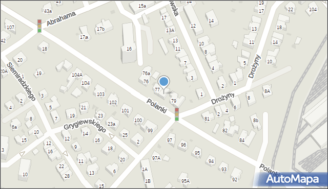 Gdańsk, Polanki, 78, mapa Gdańska