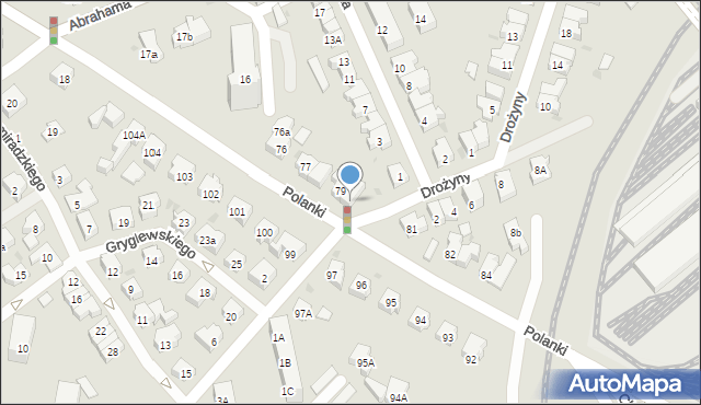 Gdańsk, Polanki, 80, mapa Gdańska