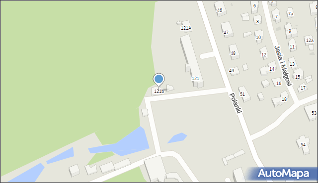 Gdańsk, Polanki, 121b, mapa Gdańska